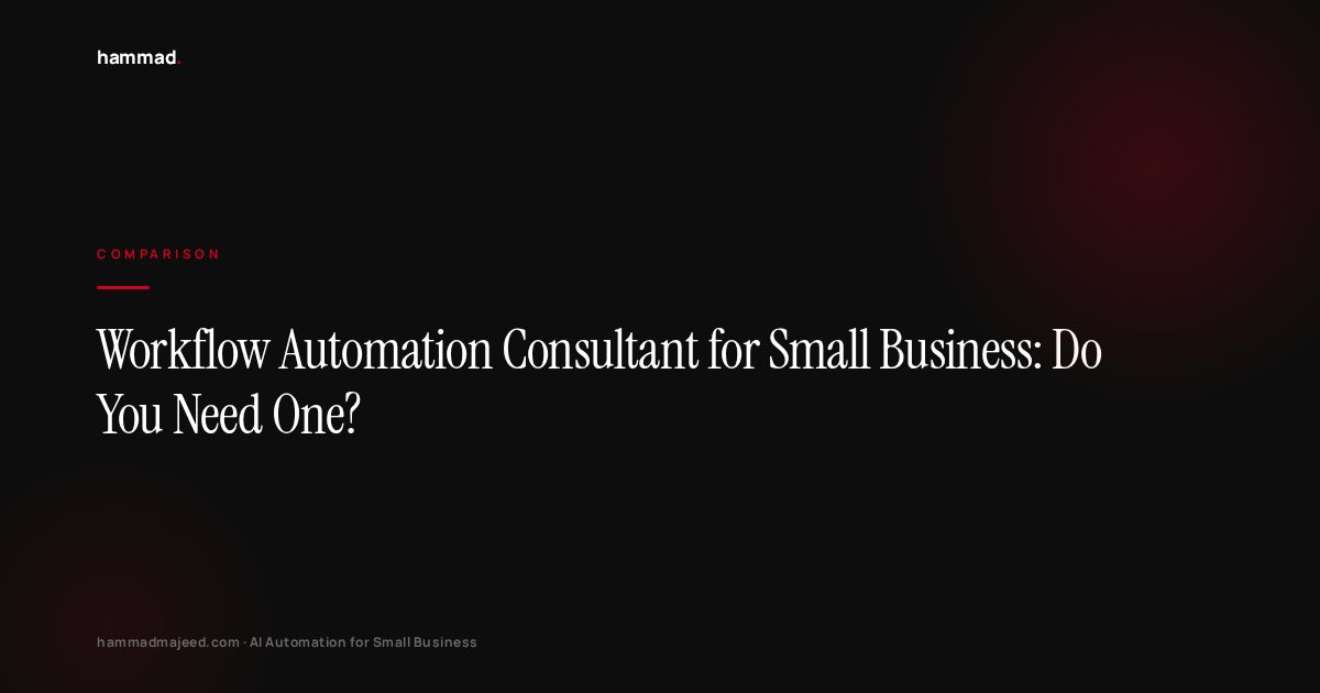 Workflow Automation Consultant for Small Business: Do You Need One?